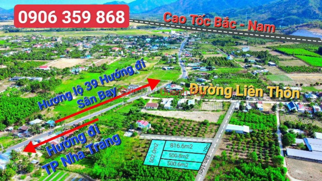Suoi Tien - Dien Khanh Qh residential land investment price - Contact 0906 359 868 Sales Listings