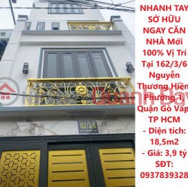 HURRY UP TO OWN A 100% NEW HOUSE Located In Go Vap District, Ho Chi Minh City _0