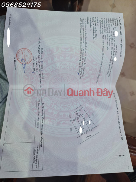 đ 1 tỷ | Chính chủ Cắt lỗ bán gấp mảnh đất thổ cư thôn Quyết Tiến xã Vân Côn, huyện Hoài Đức, HN.