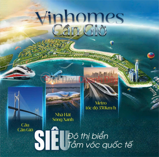 Siêu đô thị biển Vinhomes Green Paradise Cần giờ. Mở bán giá biệt thự chỉ từ 9xtr/m2. Cơ hội x3 tài sản Niêm yết bán