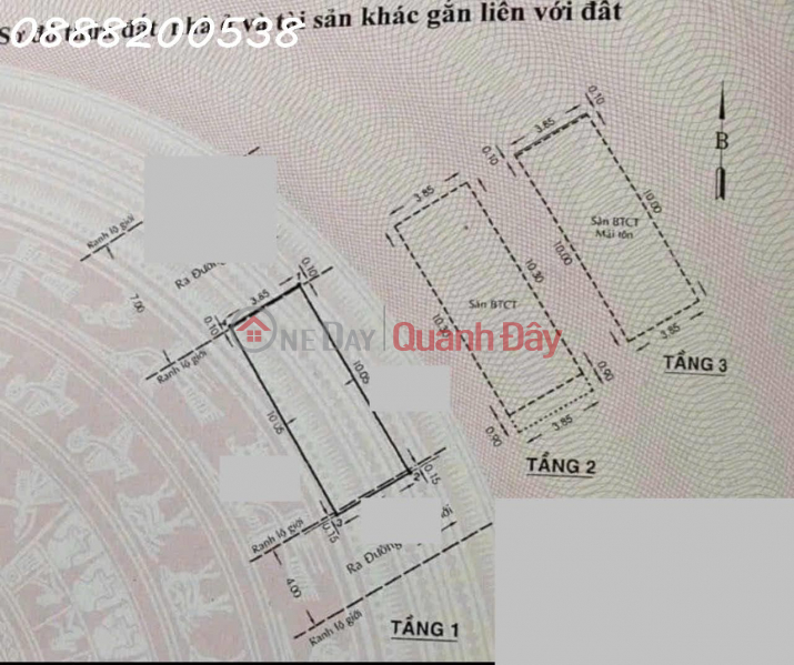 VIP Area District 11, area 4x11m, 3 floors, Thoang Binh Thoi Alley, Near Le Dai Hanh, Only 5.75 Billion Sales Listings