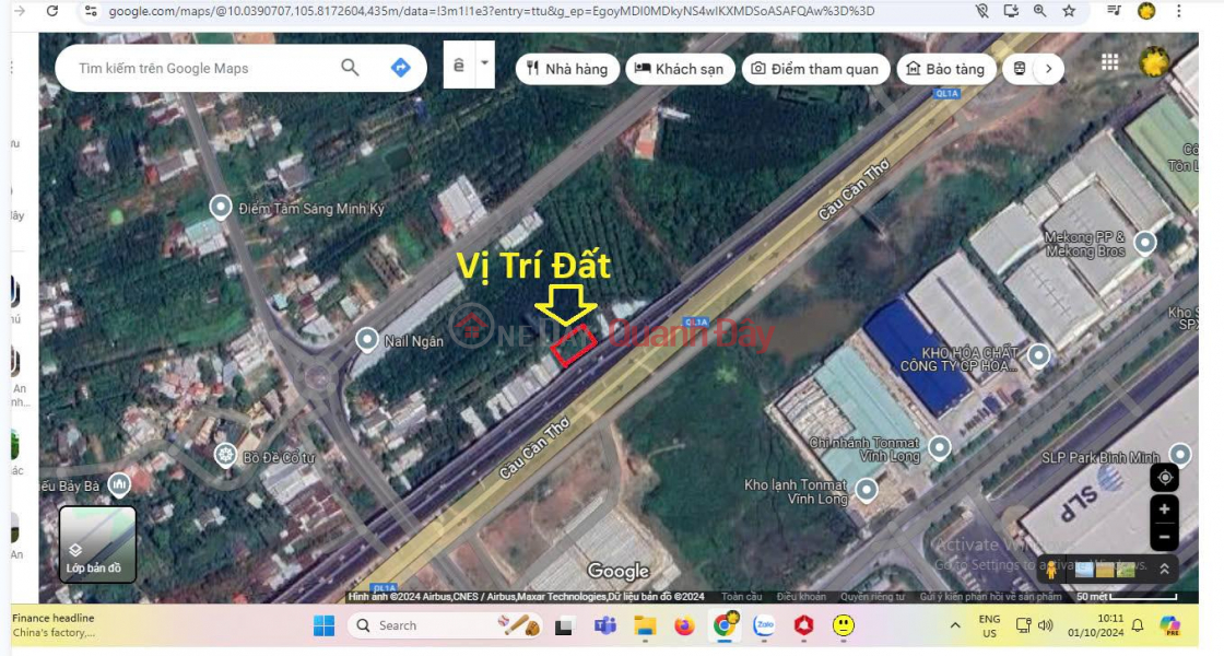 Property Search Vietnam | OneDay | Residential Sales Listings, OWNER Needs to Quickly Sell Land in Good Location in My Hoa Commune, Binh Minh Town, Vinh Long