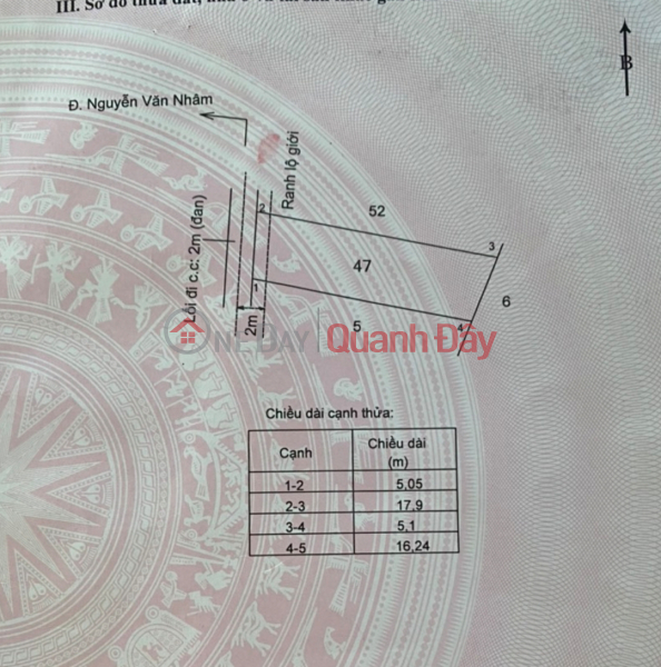 Selling cheap land to recover capital in Tan An City for 600 million Vietnam Sales, đ 600 Million