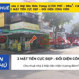 Cho thuê nhà 2 Mặt tiền Hiền Vương 80m²,1Lầu - 20Triệu _0