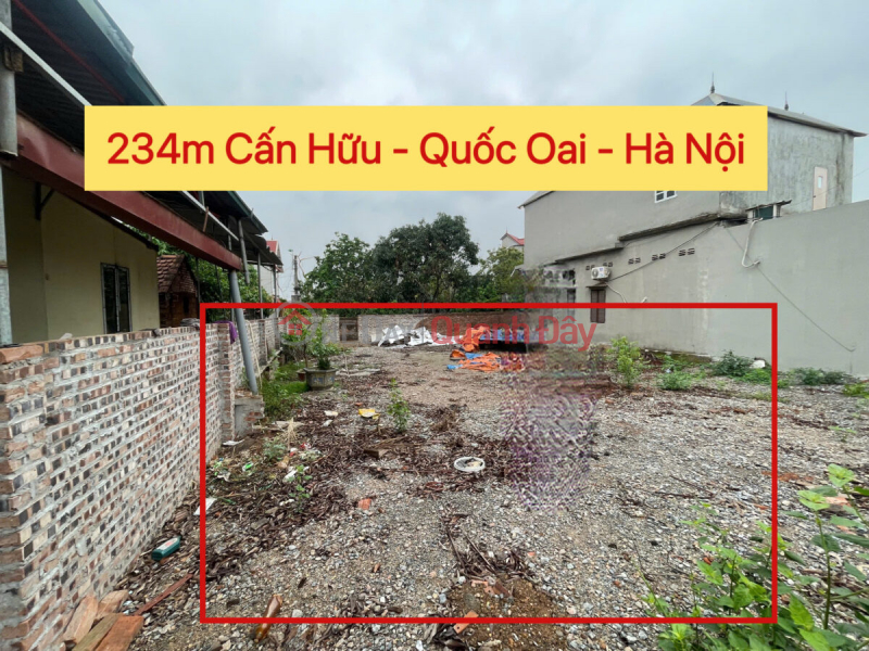 CHÍNH CHỦ BÁN LÔ ĐẤT ĐẸP 234M TẠI CẤN HỮU-QUỐC OAI-HÀ NỘI Niêm yết bán