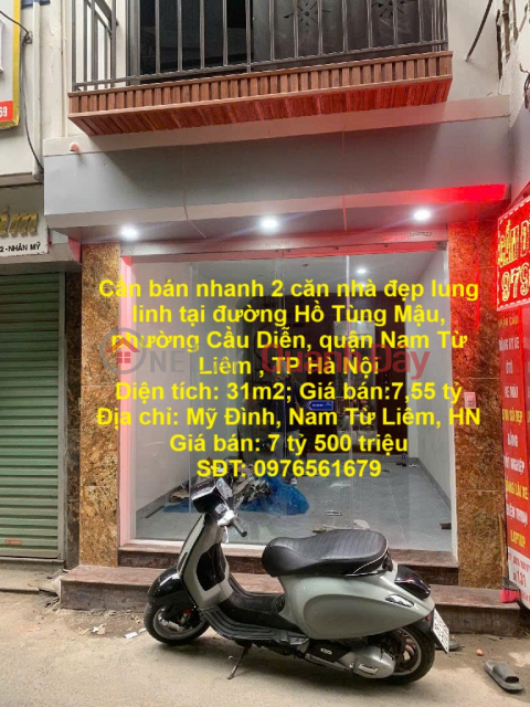 Cần bán nhanh 2 căn nhà đẹp lung linh tại quận Nam Từ Liêm, TP Hà Nội _0