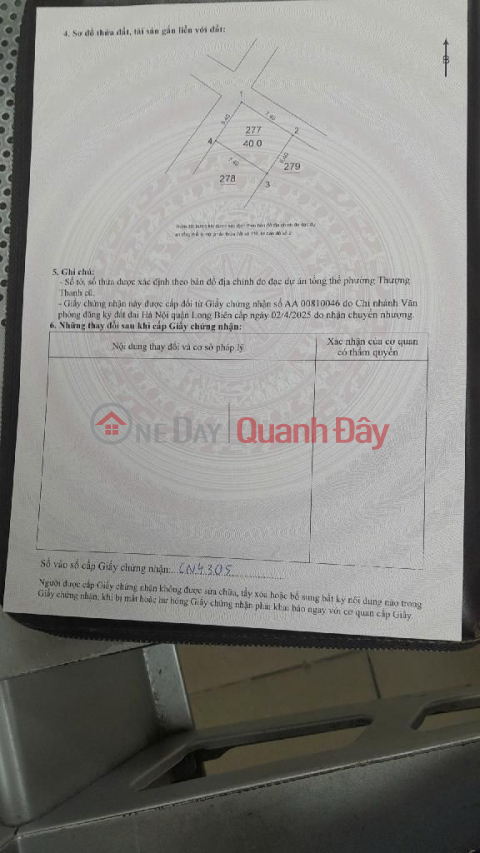 Land for sale in Thuong Thanh, Thanh Am, corner plot, accessible by truck. 40m x 5m, price over 8 billion VND (negotiable). _0