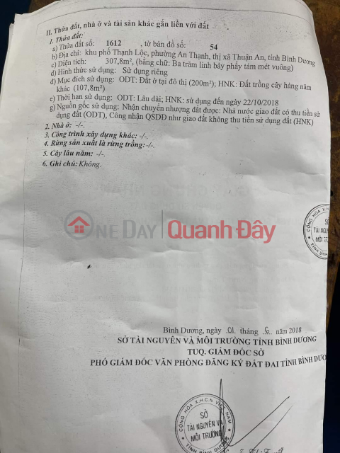 ĐẤT ĐẸP - GIÁ TỐT -Chính Chủ Cần Bán Lô Đất Vị Trí Đắc Địa Tại Khu Phố Thạnh Lộc, Tp Thuận An _0