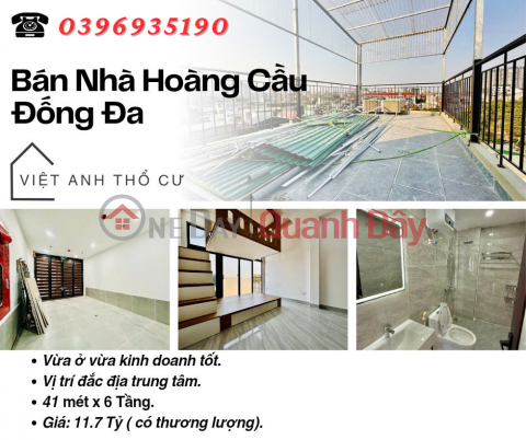 Bán nhà Phố Hoàng Cầu, Ngõ Thông, Kinh Doanh Tốt, 41mx6T, Giá: 11.7 Tỷ, Lh: 0396935190. _0