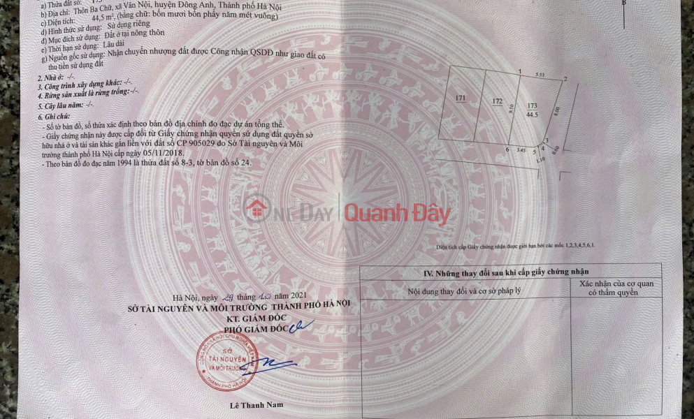 đ 5 Billion 5-STOREY HOUSE FOR SALE, 44.5M2, VAN NOI, DONG ANH - CORNER LOT NEAR VO NGUYEN GIAP STREET