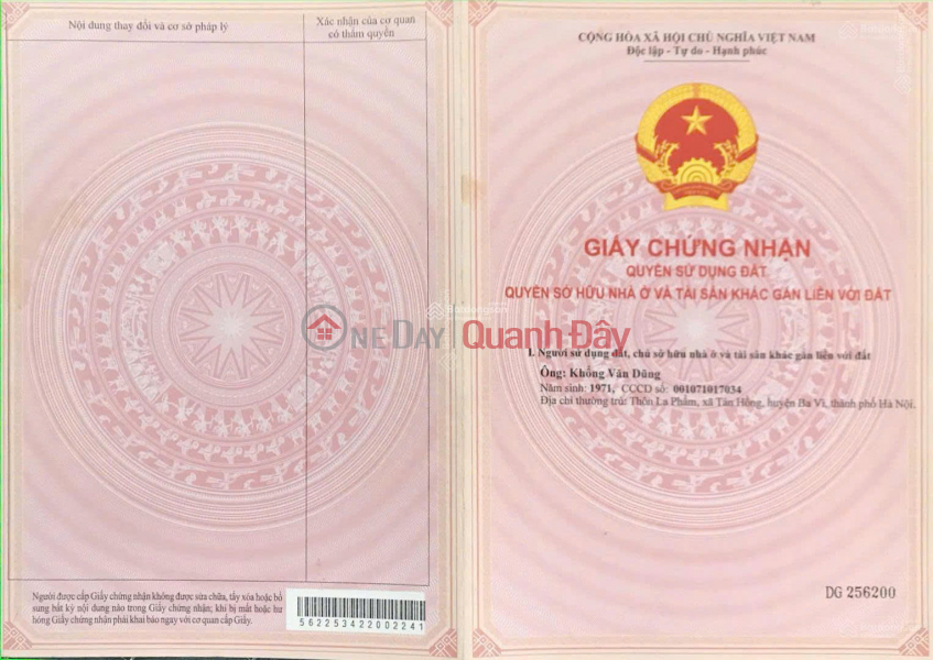 Genuine goods - Investment price! 2 plots of land opposite Provincial Road 5 near the highway, Vietnam Sales, đ 4.32 Billion