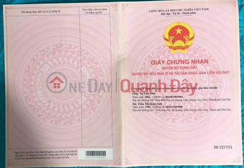 ĐẤT CHÍNH CHỦ - TIỀM NĂNG Tại Khu Đấu Giá Hương Đình, Xã Mai Đình, Sóc Sơn, Hà Nội _0