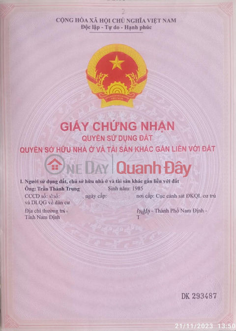 Sở Hữu Ngay Lô Đất Chính Chủ - Giá Tốt Tại 12 Nguyễn Tuân, Lộc Hạ - TP Nam Định _0