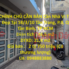 FOR SALE FOR OWNERS House Beautiful Location At 18\/3\/10 Tan Trang, Ward 9, Tan Binh District, HCMC _0