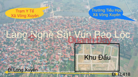 Bán đất đấu giá khu Đồng Tre Lỗ Gió thôn Bảo Lộc xã Võng Xuyên, Phúc Thọ, Hà Nội. _0