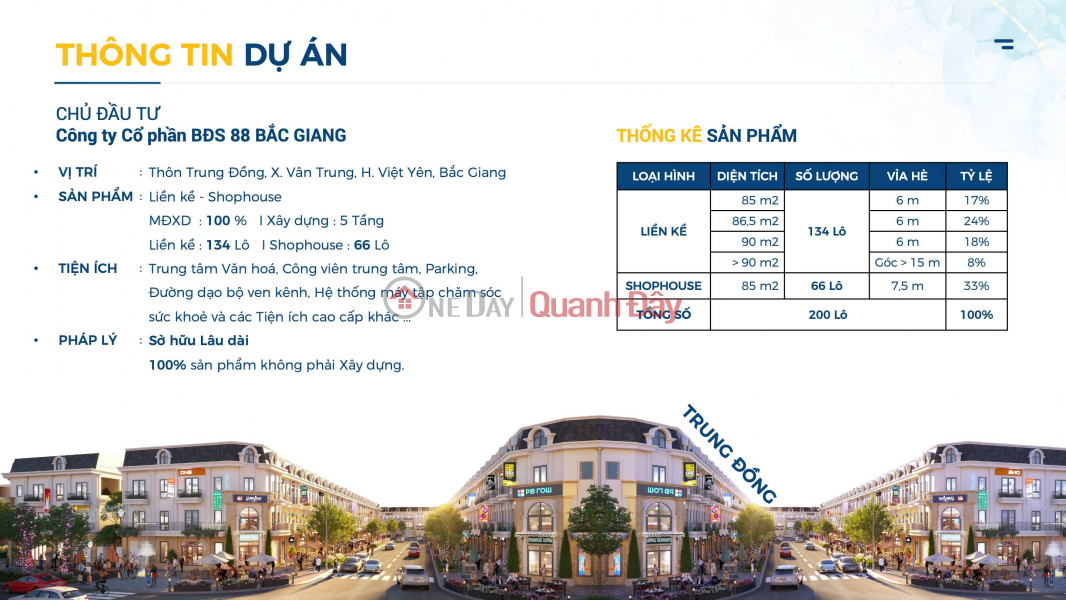 TRUNG DONG URBAN AREA - NEW INVESTMENT CENTER IN TRUNG DONG - VIET YEN Sales Listings
