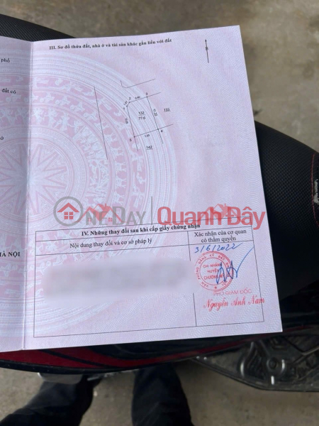 CHÍNH CHỦ CẦN BÁN LÔ ĐẤT 77,6M TẠI KHU PHÂN LÔ ĐÔNG SƠN-CHƯƠNG MỸ-HÀ NỘI Việt Nam, Bán đ 2,2 tỷ