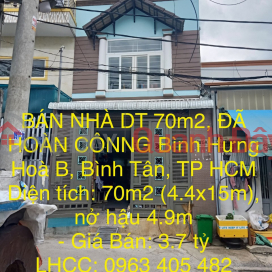 HOUSE FOR SALE 70m2, COMPLETED CONSTRUCTION IN Binh Hung Hoa B, Binh Tan District, HCMC _0