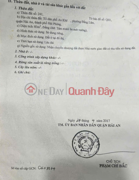 đ 9,5 tỷ, Nhà 4 tầng mặt đường Tô Vũ - 193 Văn Cao - vị trí tuyệt vời, 83m, giá 9.5 tỉ