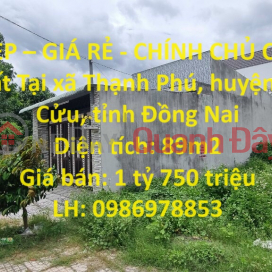 BEAUTIFUL LAND - CHEAP PRICE - OWNER Land Lot For Sale In Vinh Cu - Dong Nai _0