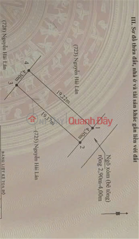 PRIME LAND – GOOD PRICE - OWNER NEEDS TO SELL A PLOT OF LAND IN QUAN TRANG, BATT TRANG, AN LAO, HAI PHONG CITY _0