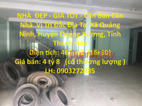 BEAUTIFUL HOUSE - GOOD PRICE - House For Sale Prime Location In Quang Ninh Commune, Quang Xuong District, Thanh Hoa Province _0