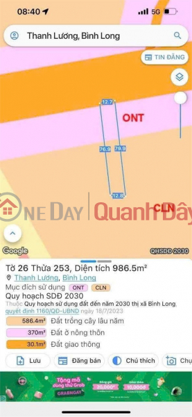 Land owned by the seller - Frontage on Provincial Road 757, Thanh Luong Commune, Binh Long Town, former Binh Phuoc Province. Vietnam | Sales, đ 1.15 Billion