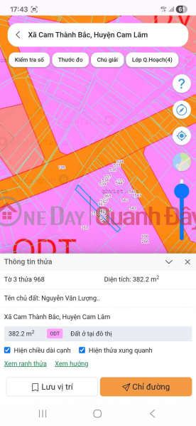 ĐẦU TƯ SINH LỜI - Chính Chủ Cần Bán Lô Đất Xã Cam Thành Bắc, Cam Lâm, Khánh Hòa Niêm yết bán