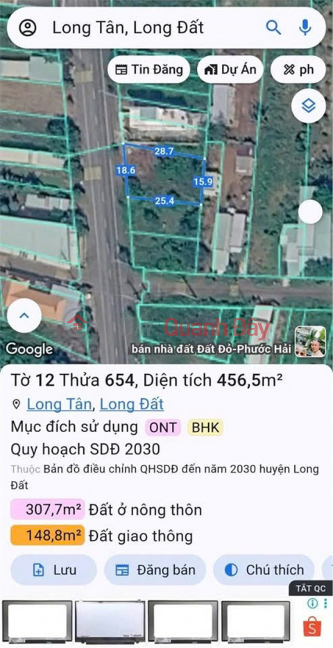 OWNER URGENTLY SELLING LAND PLOT ON NATIONAL HIGHWAY 765, Long Tan, Long Dat District, Ba Ria Vung Tau _0