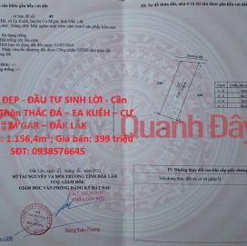 LÔ ĐẤT ĐẸP - ĐẦU TƯ SINH LỜI - Cần Bán Đất Thôn THÁC ĐÁ – EA KUÊH – CƯ M’GAR – ĐẮK LẮK _0