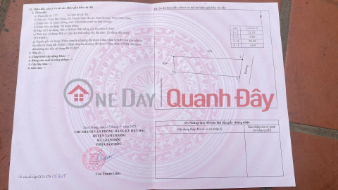 Owner needs to quickly sell a plot of land in Phu Ninh Village - Thanh Van Commune - Tam Duong - Vinh Phuc. _0