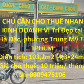 CHÍNH CHỦ CẦN CHO THUÊ NHANH MẶT BẰNG KINH DOANH Vị Trí Đẹp tại quận 12, TPHCM _0