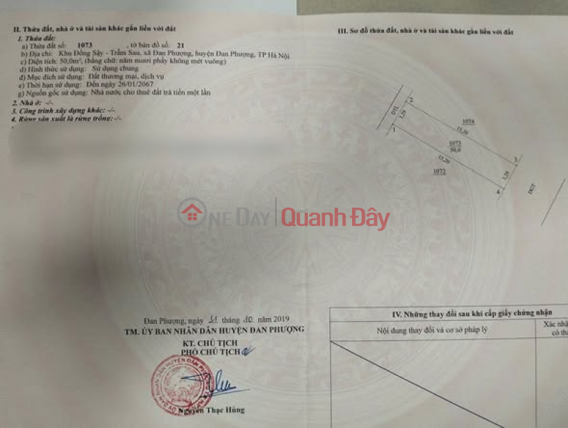 BRAND NEW 50M LAND PLOT IN NAM DONG SAY - DAN PHUONG - HANOI Sales Listings