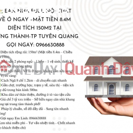 House for sale, fully furnished, 8.4m frontage, area 150m2, Hung Thanh, Tuyen Quang city _0