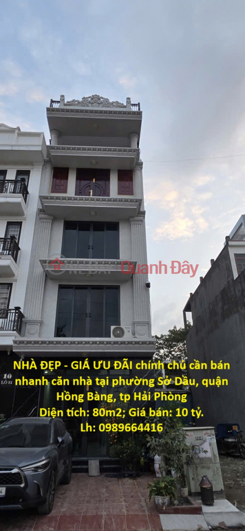 NHÀ ĐẸP - GIÁ ƯU ĐÃI chính chủ cần bán nhanh căn nhà tại quận Hồng Bàng, tp Hải Phòng _0