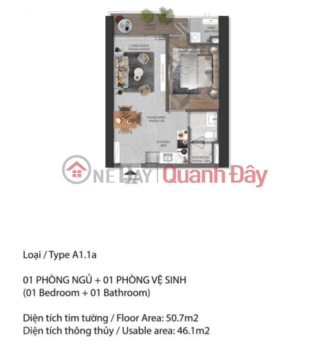 Selling a 1-bedroom apartment, high floor with stunning views in building A4 of Eaton Park project, District 2, Ho Chi Minh City. _0