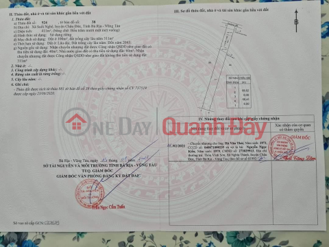 LAND LOT FOR QUICK SALE AT Suoi Nghe, Chau Duc - Ba Ria Vung Tau - GOOD PRICE _0