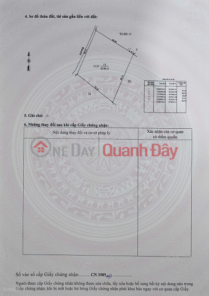 Property Search Vietnam | OneDay | Residential | Sales Listings | OWNER SELLING 6,246M2 OF LAND WITH READY TITLE DEED NEAR PROVINCIAL ROAD 786, BEN CAU.
