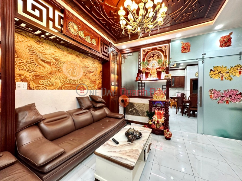 Property Search Vietnam | OneDay | Residential, Sales Listings | House for sale, 3m alley, Nguyen Khuyen, 50m2, 4 floors, reinforced concrete, 4 bedrooms, 4m wide, rear hatch, shr Price 6 billion 5