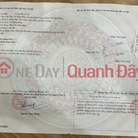 HOUSE FOR SALE NEAR MAIN ROAD HL405 – VAN HOA, HUU BANG, KIEN THUY, PRICE 1.4X BILLION, CAR CAN ACCESS THE HOUSE – ZALO 0567 222 _0