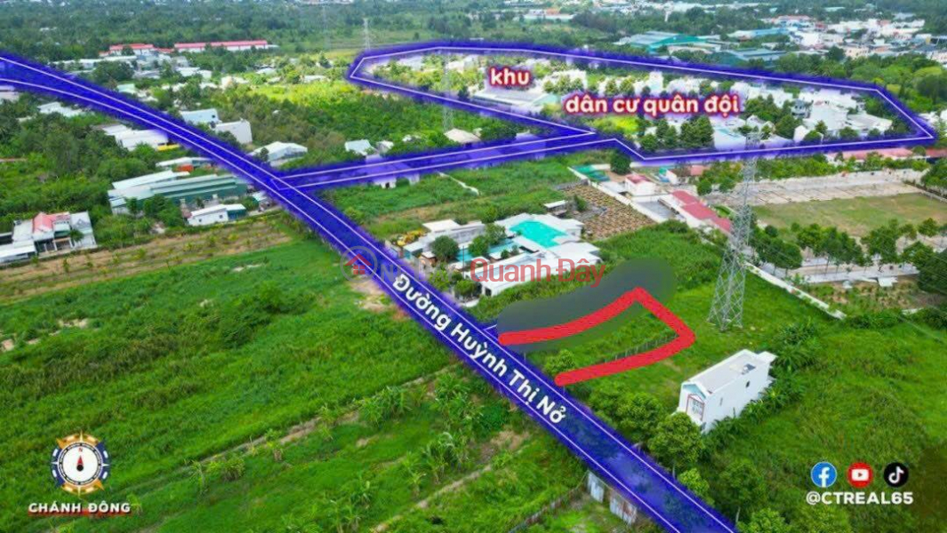BEAUTIFUL LAND - GOOD PRICE - For Sale Land Lot Front Huynh Thi No Street - Thuong Thanh - Cai Rang Sales Listings