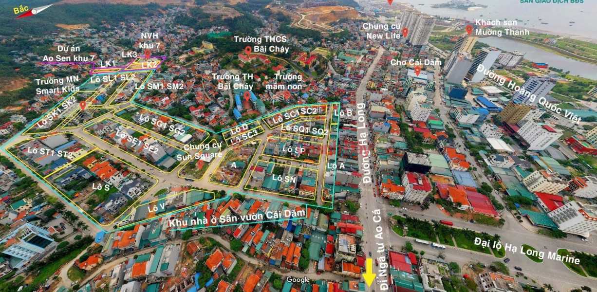 đ 7.49 Billion Selling many plots of land in Cai Dam Garden, Bai Chay, Ha Long from 95m2 - 140m2