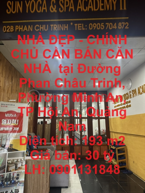 NHÀ ĐẸP - CHÍNH CHỦ CẦN BÁN CĂN NHÀ tại Đường Phan Châu Trinh, Phường Minh An, TP Hội An, Quảng Nam _0