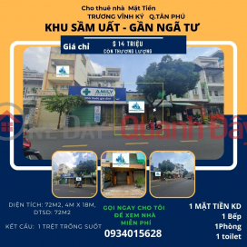 EXTREMELY SHOCKING - House for rent on Truong Vinh Ky frontage 72m2, 14 million - Near the crossroads _0