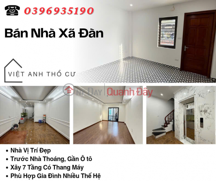 House for sale on Xa Dan Street, 7 floors, near cars, airy in front of the house, price: 13.6 billion, contact: 0396935190. Sales Listings