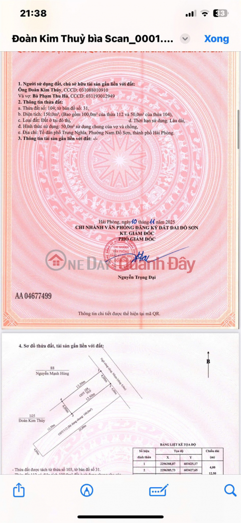 Lô góc F0 sát mặt đường 353 Trung Nghĩa ZALO 0567 222 555 _0