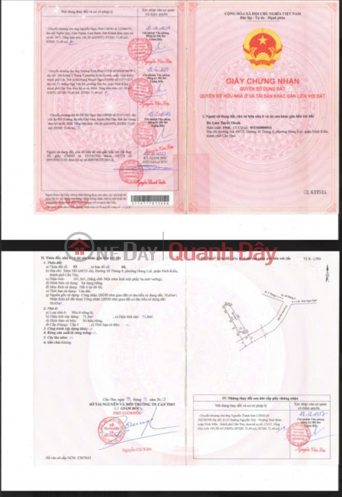 Ngân hàng BIDV thanh lý tài sản tại Hẻm 30/4 Hưng Lợi, Ninh Kiều, Cần Thơ _0