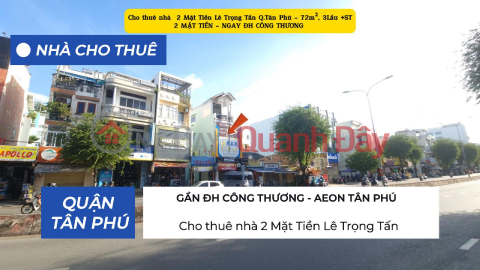 House for rent with 2 frontages on Le Trong Tan Street, 68m², 3 floors - NEAR UNIVERSITY OF INDUSTRY AND TRADE _0