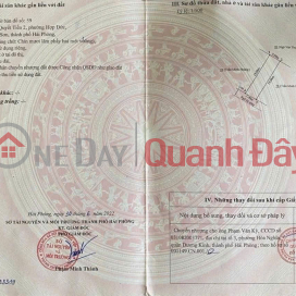 Bán đất Quyết Tiến 2 Hợp Đức Đồ Sơn giá đầu tư hiếm dưới 1 tỷ ZALO 0567 222 555 _0