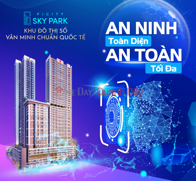SIÊU PHẨM! căn hộ Picity Sky Park Phạm Văn Đồng 2PN1WC 60m2 giá chỉ từ 1,9 tỷ gần Gigamall, NH hỗ trợ vay 70% Niêm yết bán